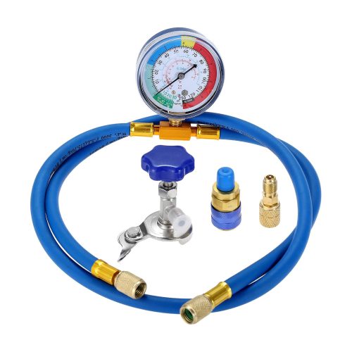 134A AC CHARGE HOSE WITH GAUGE 1/2IN