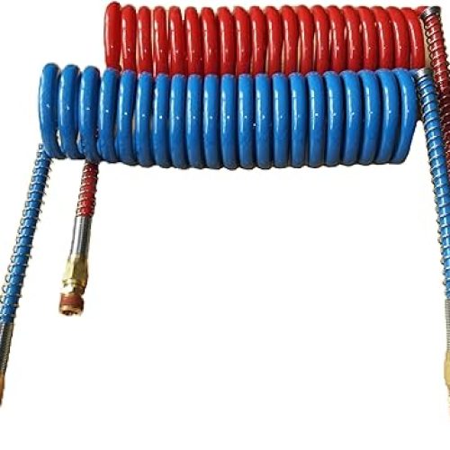 Coiled Air Set  Line Red and Blue 15 ft  2 1Pkg