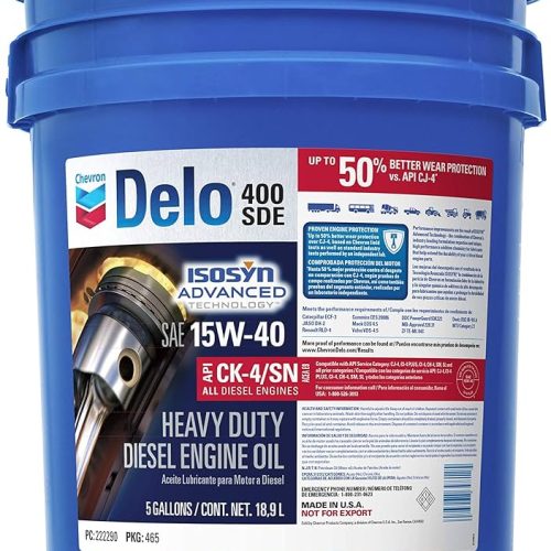 CHEVRON DELO 400 CK-4 15W40  5 GALLON  1BUCKET